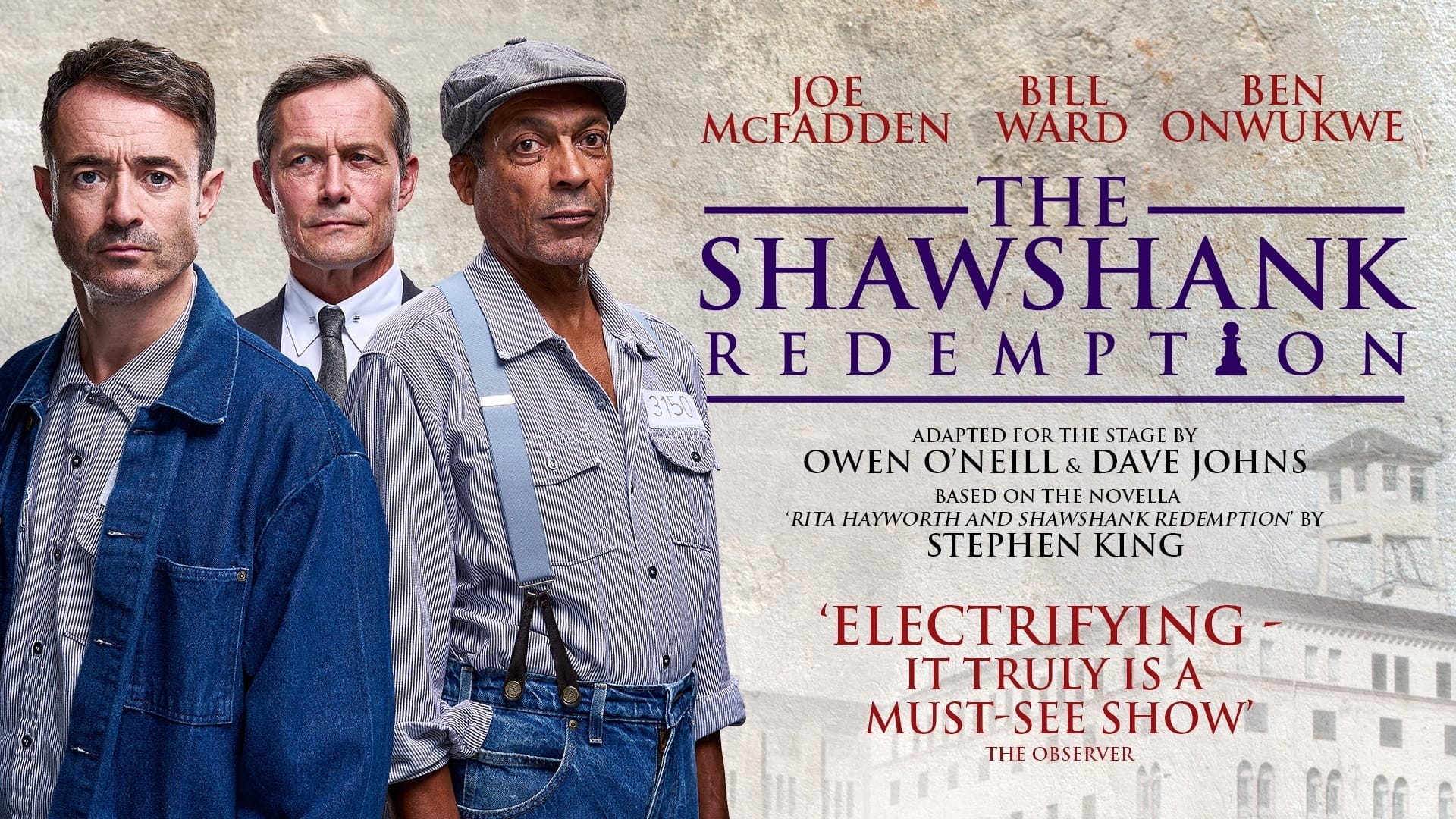 Title image of The Shawshank Redemption with the three lead cast